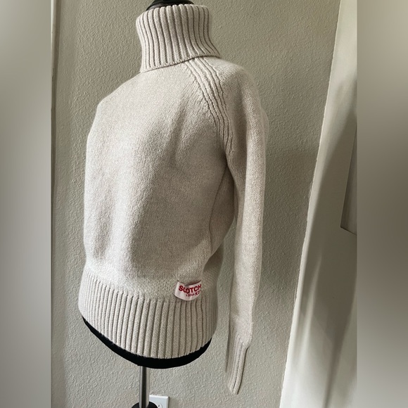 UN AUTRE Scotch & Soda classique virgin wool turtleneck sweater M - Picture 4 of 13